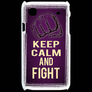 Coque Samsung Galaxy S Keep Calm and Fight Violet
