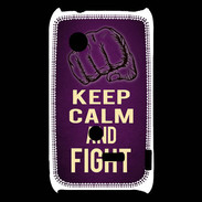 Coque Sony Xperia Typo Keep Calm and Fight Violet