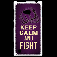 Coque Nokia Lumia 720 Keep Calm and Fight Violet