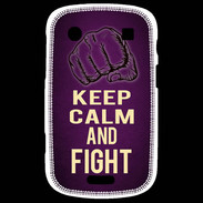 Coque Blackberry Bold 9900 Keep Calm and Fight Violet