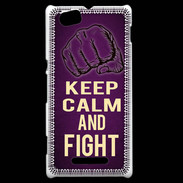 Coque Sony Xperia M Keep Calm and Fight Violet