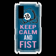 Coque Samsung Player One Keep Calm and Fist BLeu