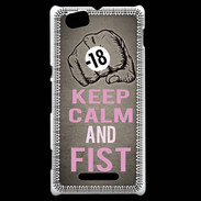 Coque Sony Xperia M Keep Calm and Fist Gris