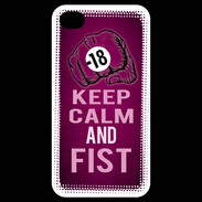 Coque iPhone 4 / iPhone 4S Keep Calm and Fist Rose