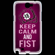 Coque Samsung Galaxy Note 2 Keep Calm and Fist Rose
