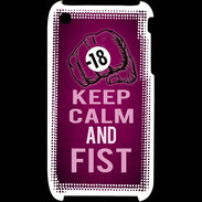 Coque iPhone 3G / 3GS Keep Calm and Fist Rose