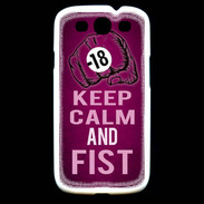 Coque Samsung Galaxy S3 Keep Calm and Fist Rose