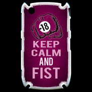 Coque Blackberry 8520 Keep Calm and Fist Rose