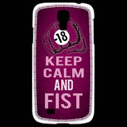 Coque Samsung Galaxy S4 Keep Calm and Fist Rose