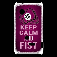 Coque Sony Xperia Typo Keep Calm and Fist Rose