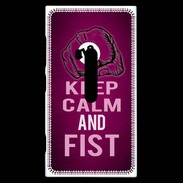 Coque Nokia Lumia 920 Keep Calm and Fist Rose