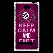 Coque HTC Windows Phone 8S Keep Calm and Fist Rose