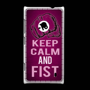 Coque Nokia Lumia 520 Keep Calm and Fist Rose
