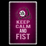 Etui carte bancaire Keep Calm and Fist Rose