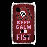Coque Sony Xperia Typo Keep Calm and Fist Rouge