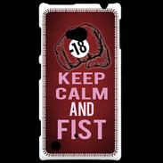 Coque Nokia Lumia 720 Keep Calm and Fist Rouge