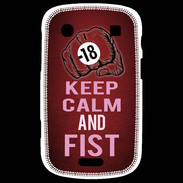 Coque Blackberry Bold 9900 Keep Calm and Fist Rouge