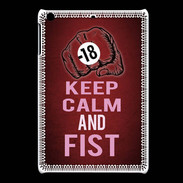 Coque iPadMini Keep Calm and Fist Rouge
