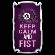 Coque Blackberry 8520 Keep Calm and Fist Violet