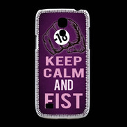 Coque Samsung Galaxy S4mini Keep Calm and Fist Violet