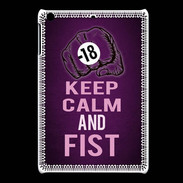 Coque iPadMini Keep Calm and Fist Violet