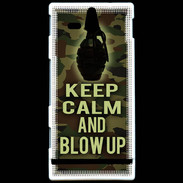Coque Sony Xperia U Keep Calm and Grenade Camouflage