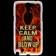 Coque Samsung Galaxy Note 2 Keep Calm and Grenade Feu