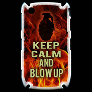 Coque Blackberry 8520 Keep Calm and Grenade Feu