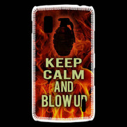 Coque LG Nexus 4 Keep Calm and Grenade Feu