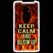 Coque LG P990 Keep Calm and Grenade Feu