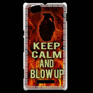 Coque Sony Xperia M Keep Calm and Grenade Feu