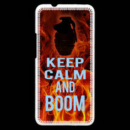 Coque HTC One Keep Calm and Grenade