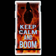 Coque Sony Xperia U Keep Calm and Grenade