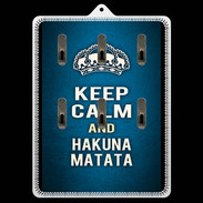 Porte clés Keep Calm and Hakuna Matata Bleu