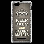 Coque Sony Xperia M Keep Calm and Hakuna Matata Gris