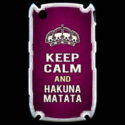 Coque Blackberry 8520 Keep Calm and Hakuna Matata rose