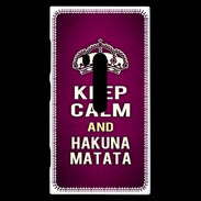 Coque Nokia Lumia 920 Keep Calm and Hakuna Matata rose