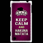 Coque Nokia Lumia 720 Keep Calm and Hakuna Matata rose