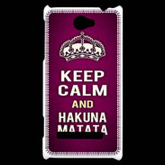 Coque HTC Windows Phone 8S Keep Calm and Hakuna Matata rose