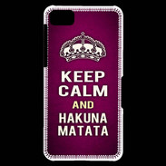 Coque Blackberry Z10 Keep Calm and Hakuna Matata rose