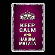 Coque iPadMini Keep Calm and Hakuna Matata rose