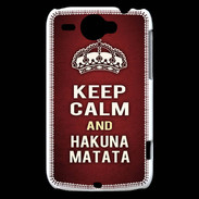 Coque HTC Wildfire G8 Keep Calm and Hakuna Matata Rouge