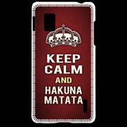 Coque LG Optimus G Keep Calm and Hakuna Matata Rouge