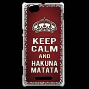 Coque Sony Xperia M Keep Calm and Hakuna Matata Rouge