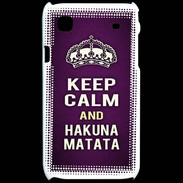 Coque Samsung Galaxy S Keep Calm and Hakuna Matata Violet