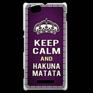 Coque Sony Xperia M Keep Calm and Hakuna Matata Violet