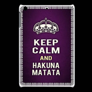 Coque iPadMini Keep Calm and Hakuna Matata Violet