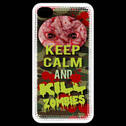 Coque iPhone 4 / iPhone 4S Keep Calm and Kill Zombies camouflage