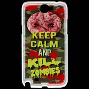Coque Samsung Galaxy Note 2 Keep Calm and Kill Zombies camouflage