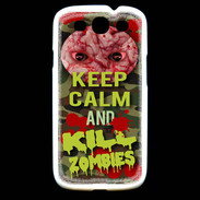 Coque Samsung Galaxy S3 Keep Calm and Kill Zombies camouflage
